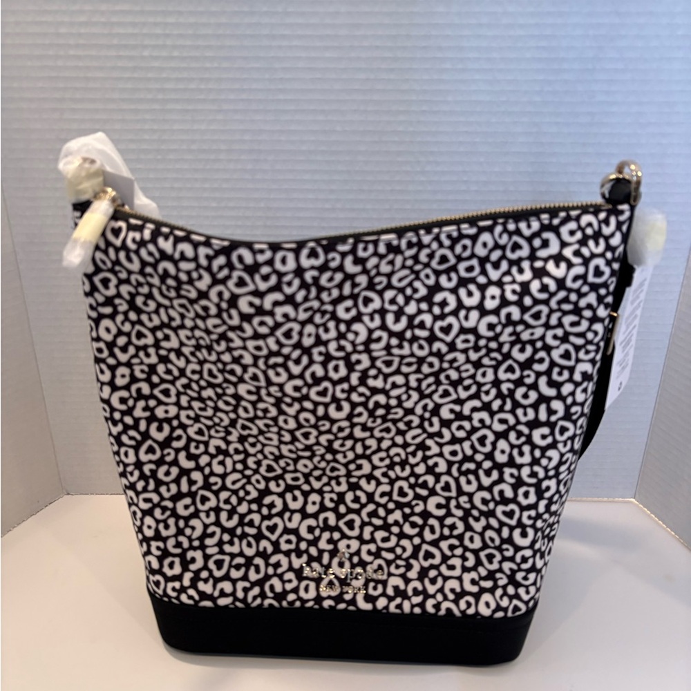 Kate Spade NY Chelsea Leopard Duffle Crossbody Bag - NEW - Picture 2 of 5